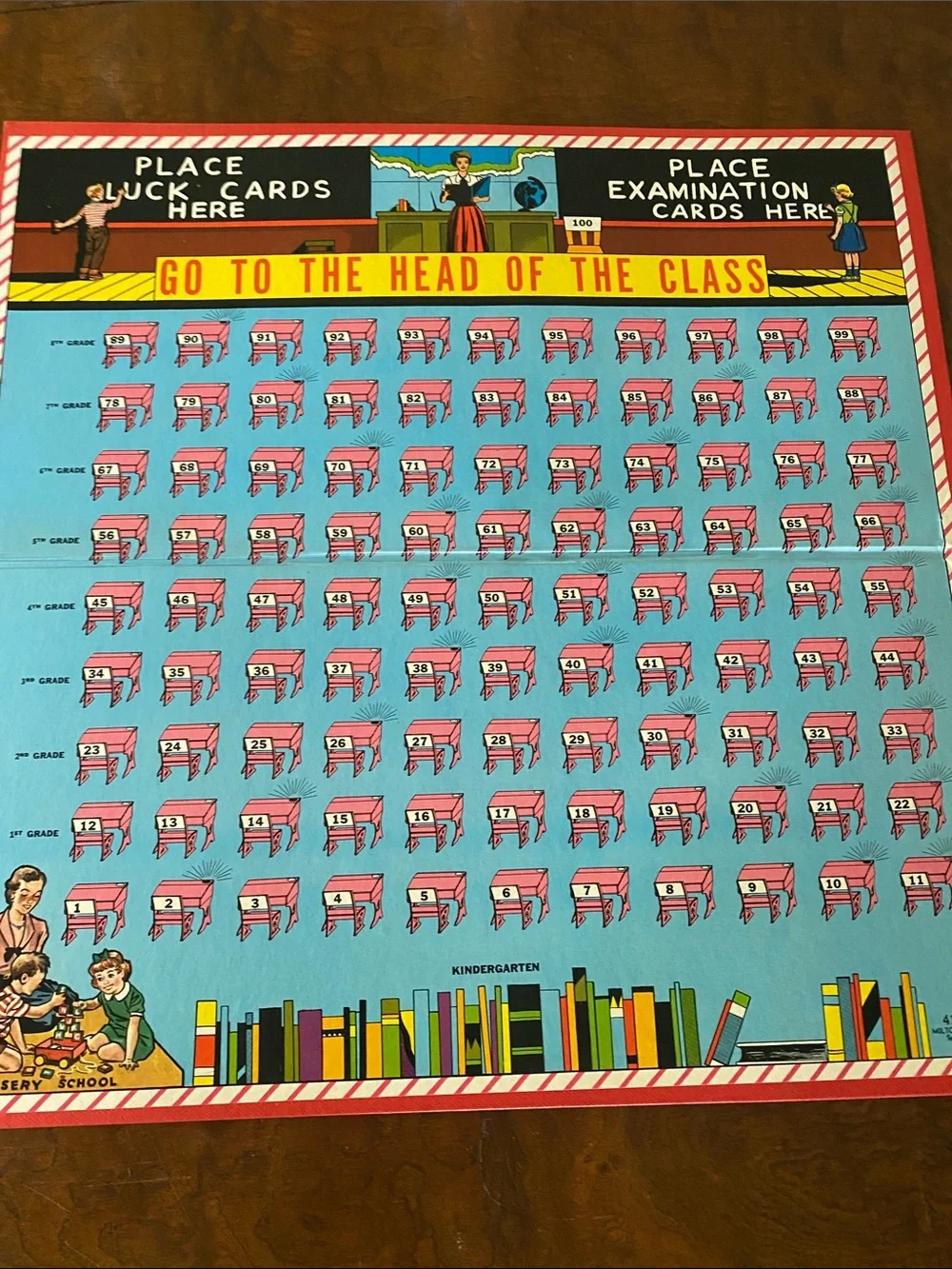 Go to the Head of the Class Vintage Board Game 1960s